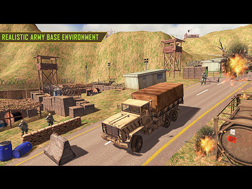 Army Car Truck Transport Game gameplay preview